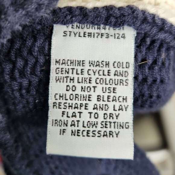 Vintage Northern Reflections Chunky Tacky Winter Holiday Cardigan Sweater Size L - Picture 11 of 12